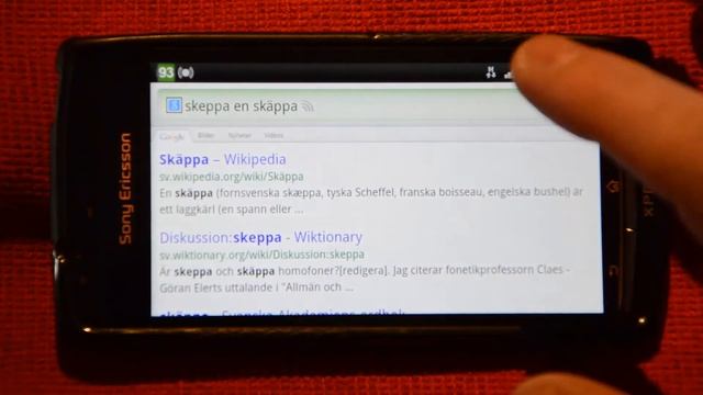 Speech Recognition in Swedish with Sony Ericsson Xperia Arc S - Android 2.3.4 смотреть онлайн