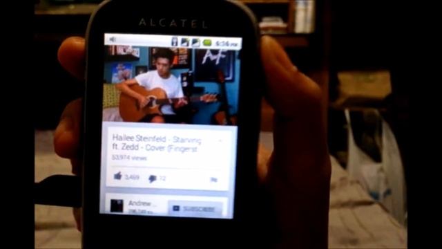 Youtube on Old Android Phone Alcatel 890D смотреть онлайн