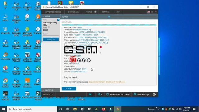 A21s ''U5'' Android 10 IMXX & Network Repair Done by Chimera Tool смотреть онлайн