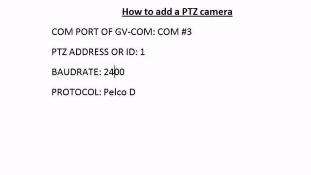 Geovision | How to add a PTZ camera смотреть онлайн