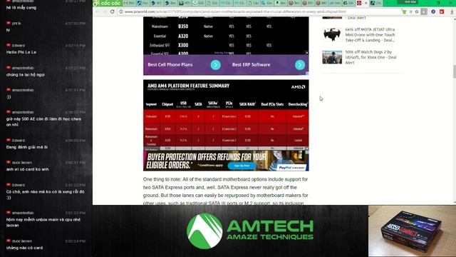 Bo Mạch Chủ GIGABYTE AB350 GAMING 3! смотреть онлайн