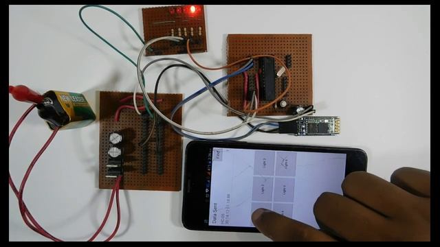 Bluetooth HC 05 control Electronics Circuit Android & Microcontroller Based смотреть онлайн