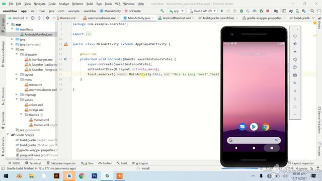 Toast in Android Studio in Hindi смотреть онлайн