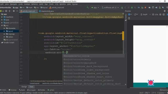 *Bottom App Bar In Android Studio | **Advance Material Design** | смотреть онлайн