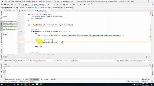 Android Studio - Web API Uygulama-1 (Çapraz Kurlar) смотреть онлайн