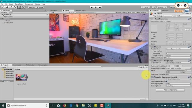 Canvas dan Responsive Screen Unity смотреть онлайн