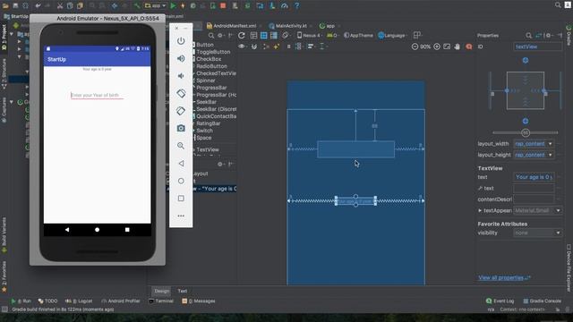 41-Android Find My Age|| Layout Design- تصميم واجهة حساب العمر смотреть онлайн