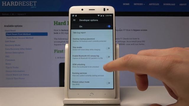 How to Activate Developer Options in BQ Aquaris V - OTG Connection смотреть онлайн