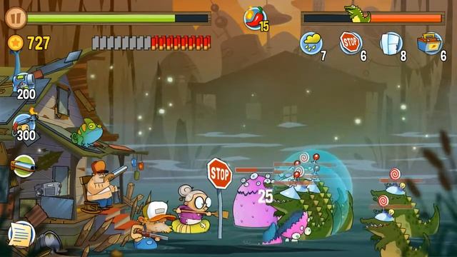 Swamp Attack - Episode 8. Level 3 Gameplay Android walkthrough смотреть онлайн