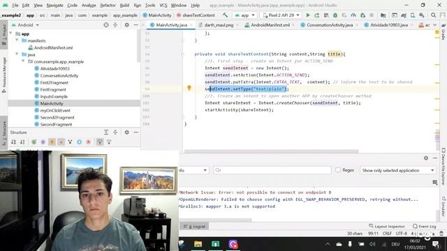 Intent: sharing content with another APPs смотреть онлайн