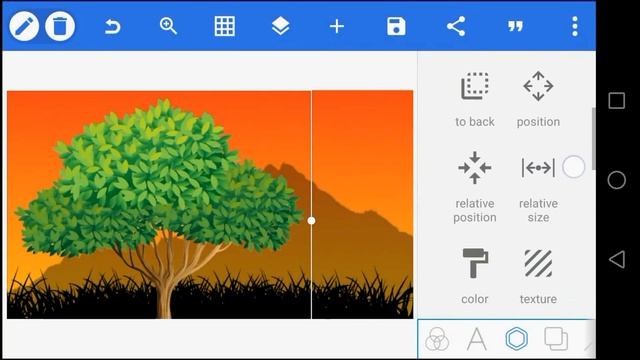Landscape vector art design using Android in pixellab смотреть онлайн