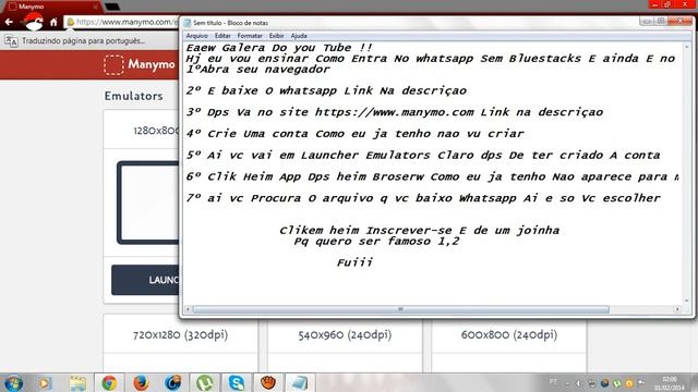 Como usar Whatsapp No Pc (SemBlustacks) смотреть онлайн
