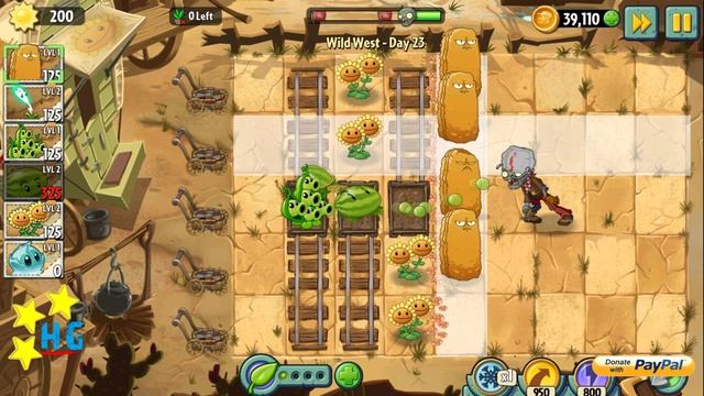 Plants vs Zombies 2 - Wild West - Day 23 [Don't Trample the Flowers] No Premium смотреть онлайн