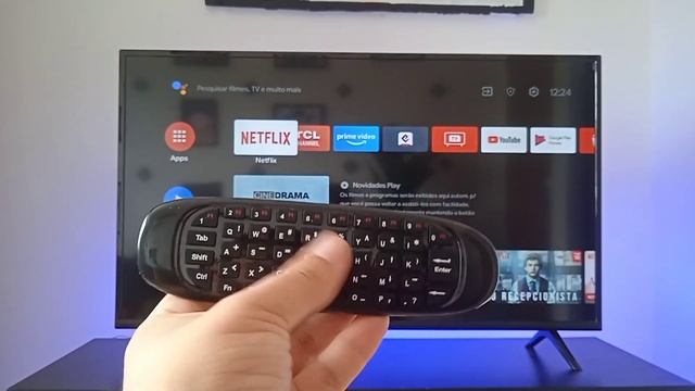 CONTROLE com AIR MOUSE na tv TCL смотреть онлайн