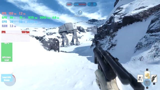Star Wars: Battlefront RX 5700 XT Powercolor Red Dragon Benchmark Ryzen 2600 1440p смотреть онлайн