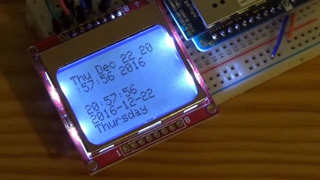 Arduino MKR1000 NTP Client (Nokia 5110) смотреть онлайн