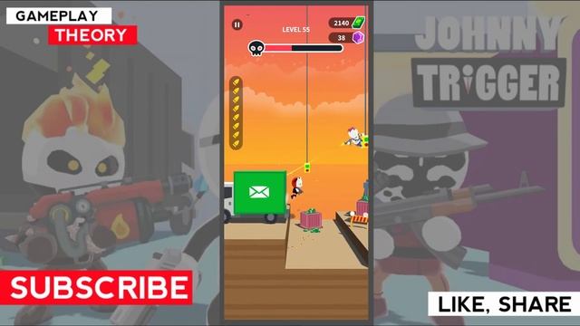 Johnny Trigger android Gameplay: Level 51-60 Walkthrough смотреть онлайн