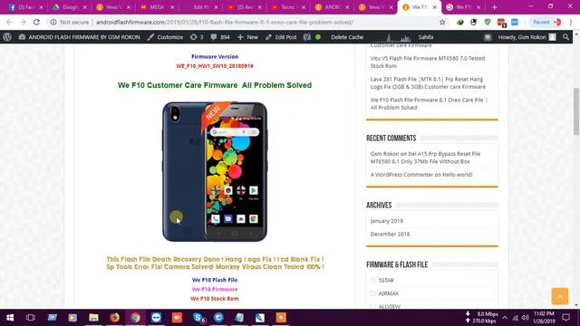We F10 Flash File Firmware 8.1 Oreo Care File | All Problem Solved смотреть онлайн