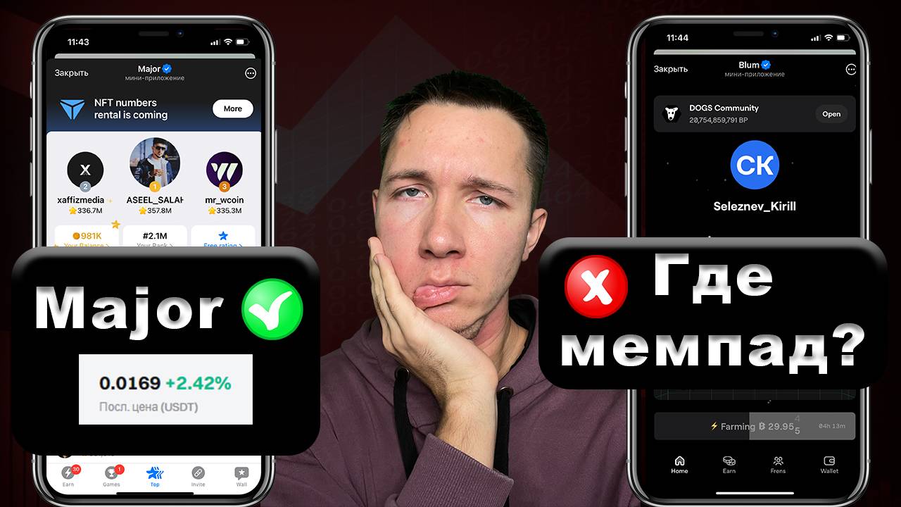 ⚠️ Blum где мемпад? 🔴 | Major СКОРО Листинг! | 🟢 Так ли все хорошо?!