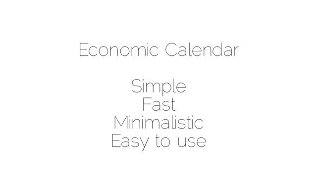 Economic calendar Android application смотреть онлайн