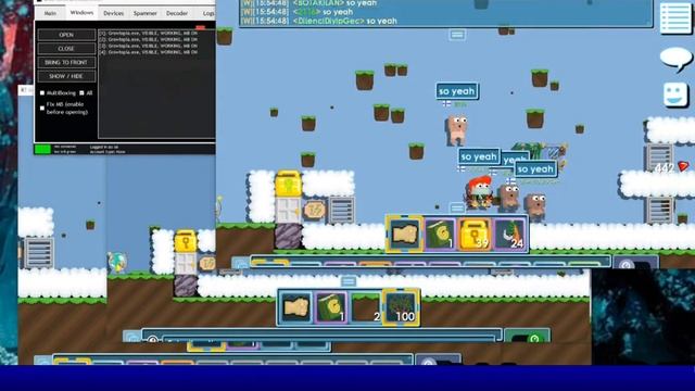 GROWTOPIA NEW VERSIONS GABB AUTOFARM, MULTIBOT, SPAMMER, MULTIBOX, UNBANNER смотреть онлайн