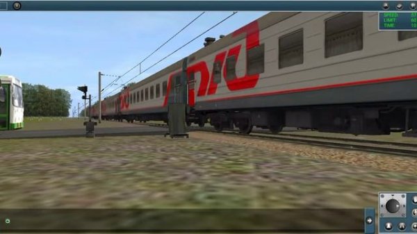 ЧС4Т-434 с пассажирским поездом в Trainz Simulator Android