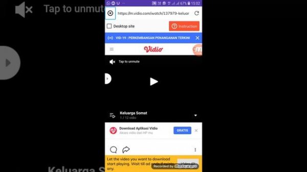 Nyesal ngga nonton. Ini dia cara download video dari vidio.com melalui android