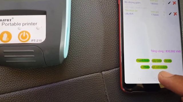 Hướng dẫn in phiếu trên máy in bill bluetooth смотреть онлайн