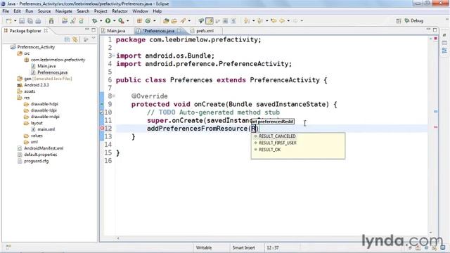 Android app Development : Creating a preferences activity in Android app Development смотреть онлайн