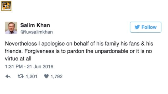 Salman Khan's father apologies for Salman Khan's RAPE COMMENT смотреть онлайн