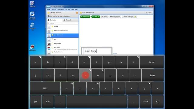IntelliGaze, Desktop 2.0 - Operating Skype with Gaze Control смотреть онлайн