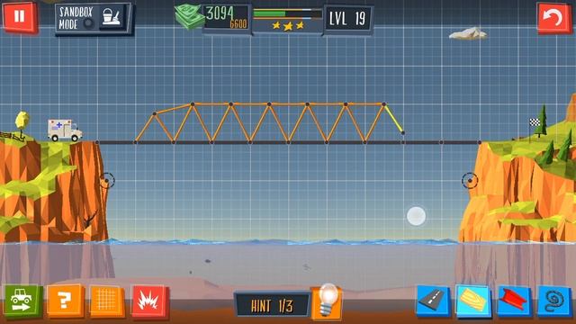 Build a Bridge Level 19 Android 3 star Walkthrough смотреть онлайн
