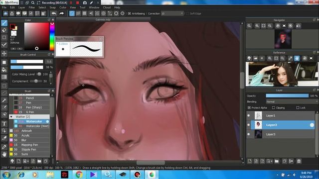 Speedpaint Shintya Gabriella ( MEDIBANG PRO ) смотреть онлайн
