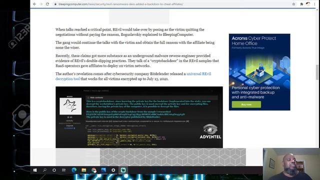 Revil Ransomware Developers Added a Backdoor to Cheat affiliates. Hackers Steals From Other Hacker смотреть онлайн