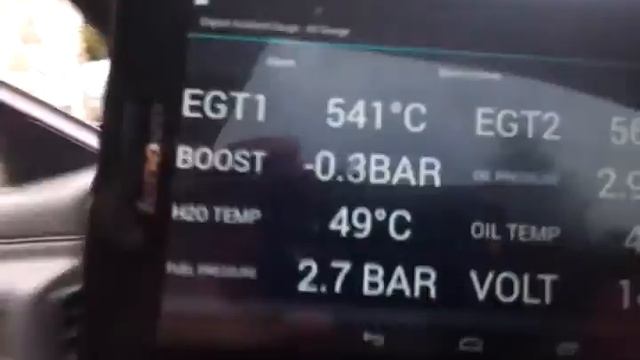Wireless Android car gauge ( EGT , BOOST , OIL TEMP ...) смотреть онлайн