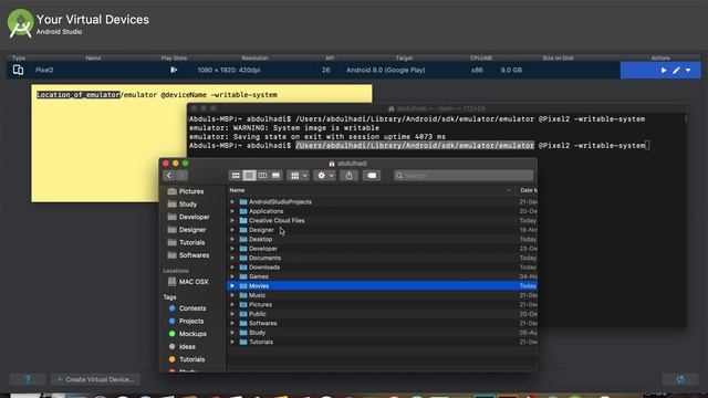 How to Open Android Device Using Terminal Without Opening Android Studio | on Mac 2019 смотреть онлайн