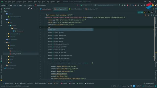 বাংলায় Android App Development Tutorial Zero to Advance 23 | Class 15| Custom Toast| CodePro Bro смотреть онлайн