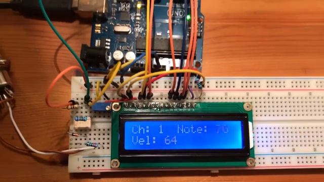 1 Arduino MIDI-Monitor смотреть онлайн