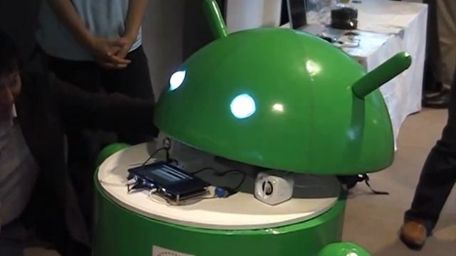 1m size Robot "RIC Android" Performance-03 at Google Develoers Davy 2010(Japan) смотреть онлайн