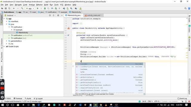 Android Studio Notification Tutorial For Beginners смотреть онлайн