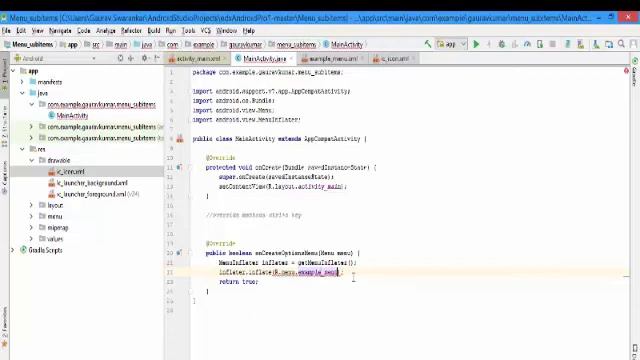 Menu Sub Menu In Android | Java Tutorials смотреть онлайн