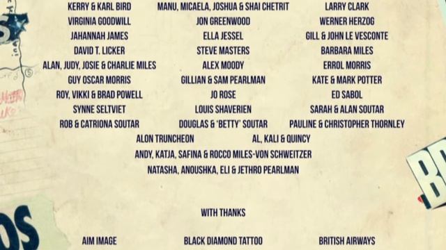 Robbie Glover - Thank You credit on Bros: After the Screaming Stops [1080p] (Matt Goss / Luke Goss) смотреть онлайн