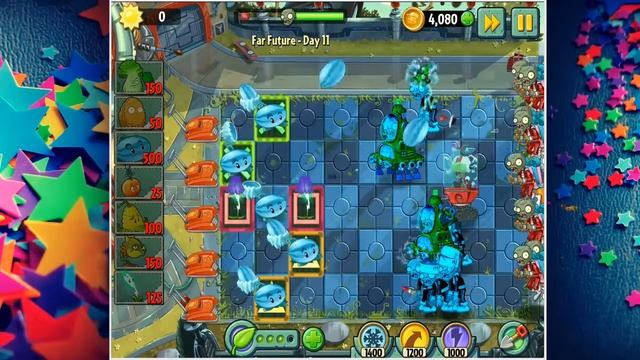 Plants vs. Zombies™ 2: Part-32 Far Future-Day 10, 11, & 12 Gameplay/Walkthrough Android, iOS смотреть онлайн