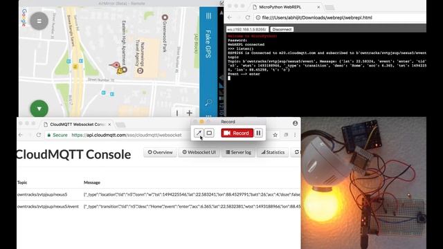 Demo2: Internet Of Things - Home Automation project using Geofencing, MQTT, ESP8266 and MycroPython смотреть онлайн