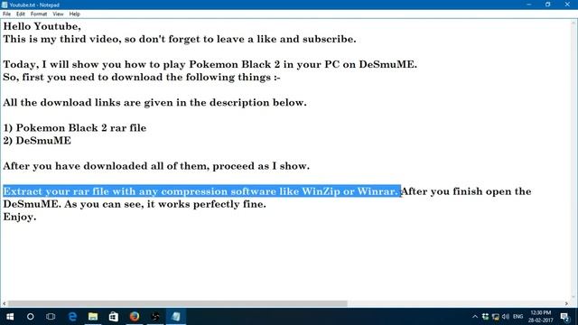 HOW TO PLAY POKEMON BLACK 2 ON PC IN DESMUME (100% WORKING) смотреть онлайн