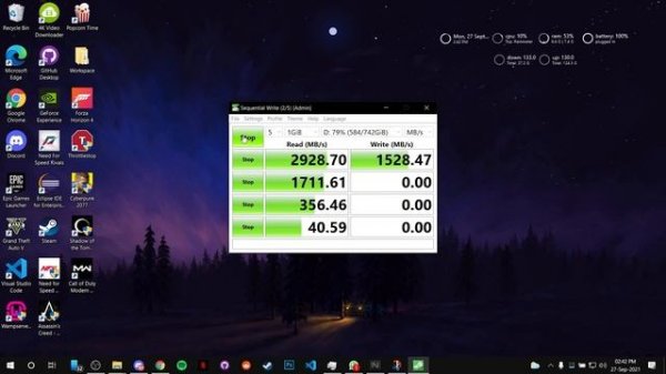 MICRON NVME 2200 1 TB SSD SPEED TEST | CRYSTAL DISK