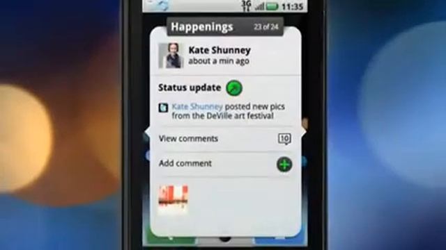 Motorola Cliq MOTOBLUR Android phone смотреть онлайн