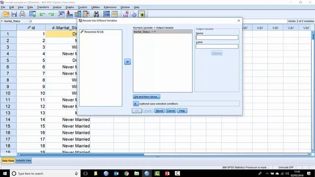 How to recode your data in SPSS Statistics смотреть онлайн