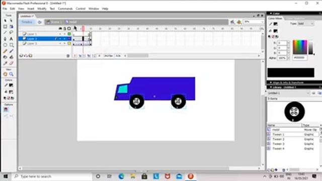 Cara membuat mobil berjalan dengan Macromedia flash 8 смотреть онлайн