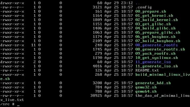 Minimal Linux Live - demo (30-Apr-2016) смотреть онлайн